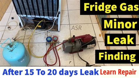 refrigerator leaking gas|How Do You Know If Your Fridge is Out of Gas